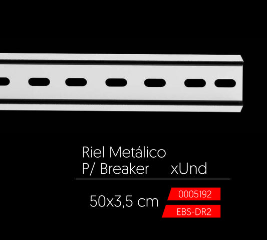 Riel Metalico para Breaker 50 cm x33.5 cm